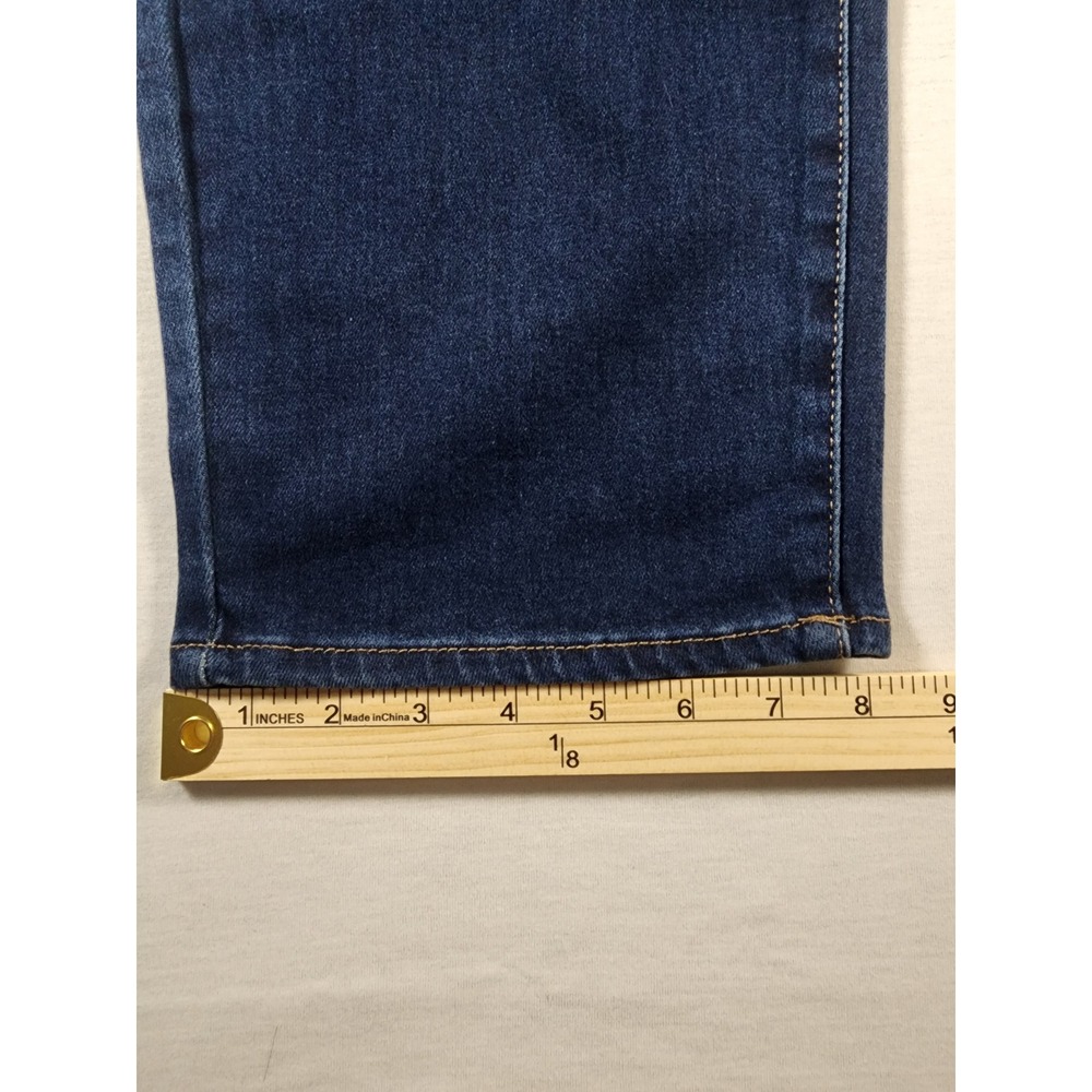 Members Mark Womens High Rise Straight Leg Jeans Dark Wash Blue Size 18 NWT - Picture 3 of 8
